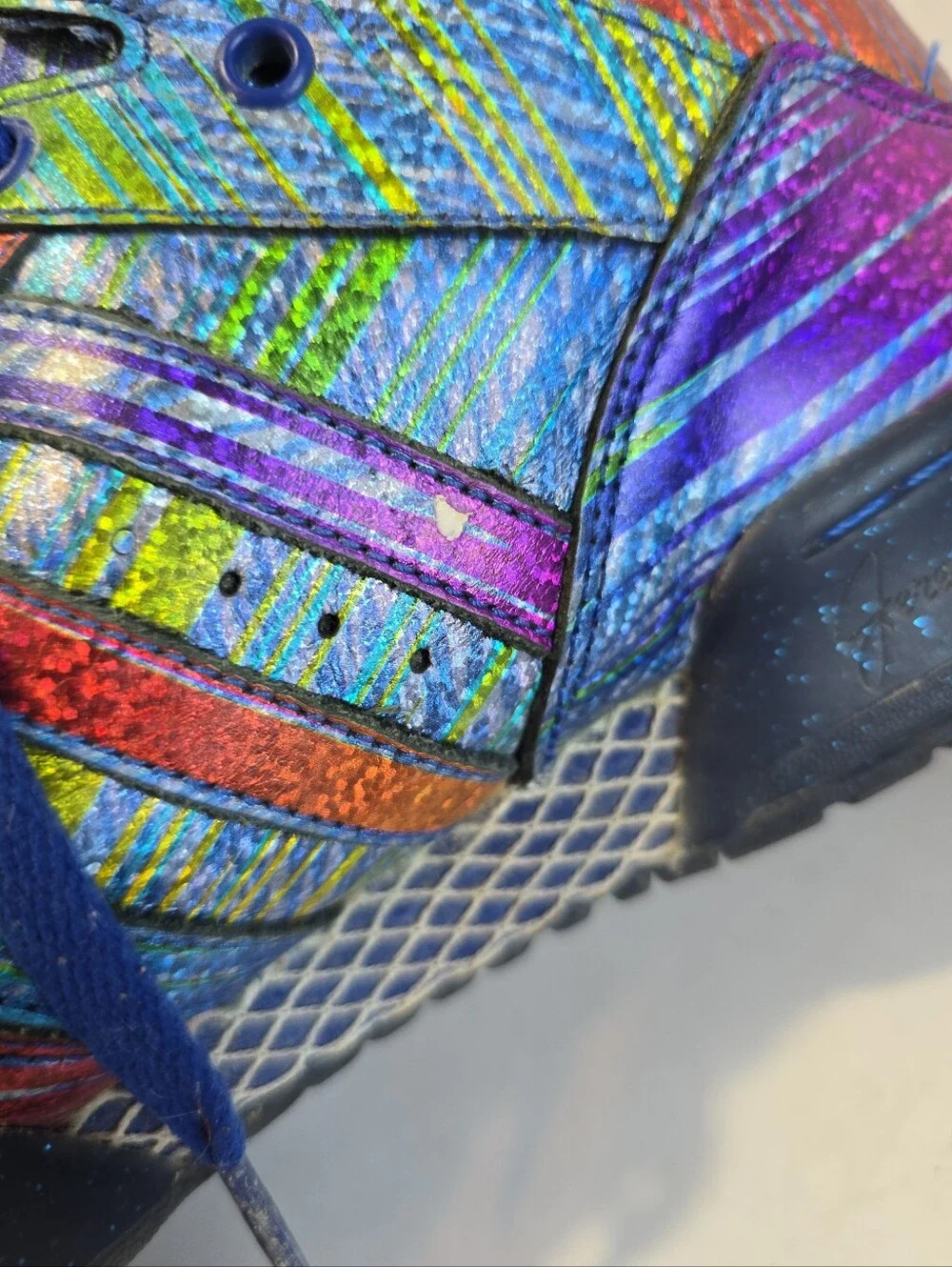 Adidas x Jeremy Scott JS Wings Iridescent Rainbow Sneakers Mens Size 7.5